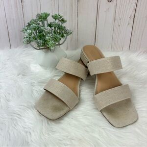 Joie Linen Nolita Linen Double Strap Slides
Sandals Ivory Crème Size 7.5